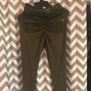 Military Green Active Leggings